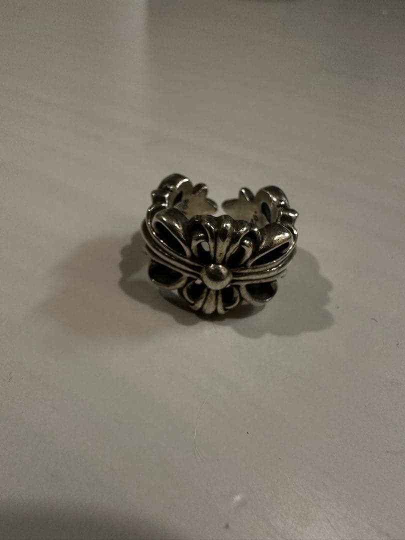 クロムハーツ ダブルフローラルクロスリング