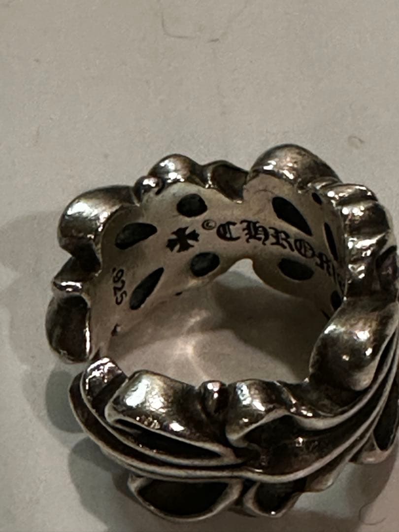 クロムハーツ ダブルフローラルクロスリング