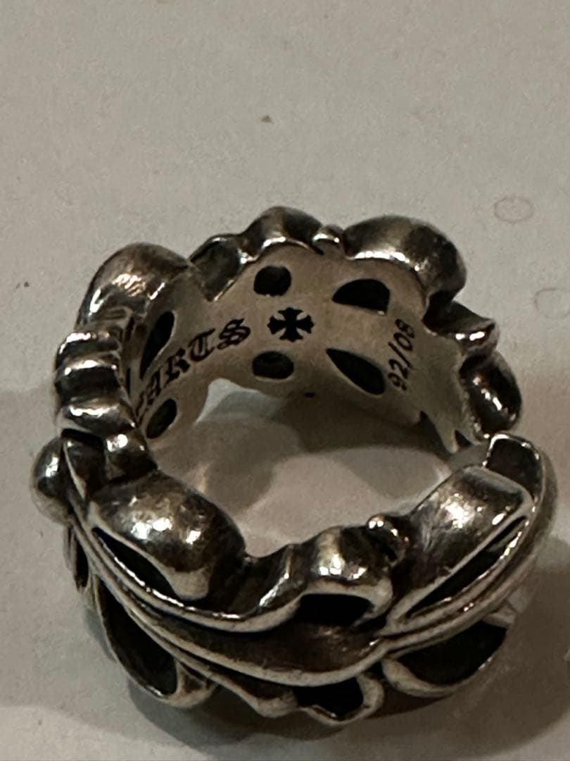 クロムハーツ ダブルフローラルクロスリング