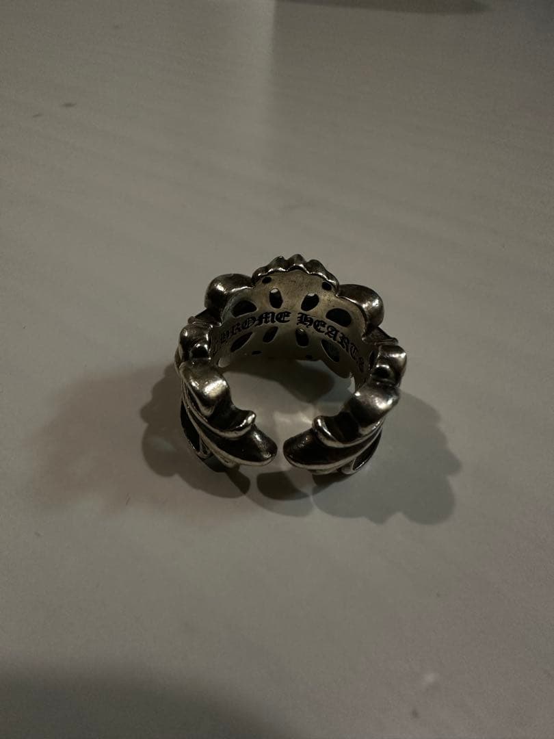 クロムハーツ ダブルフローラルクロスリング