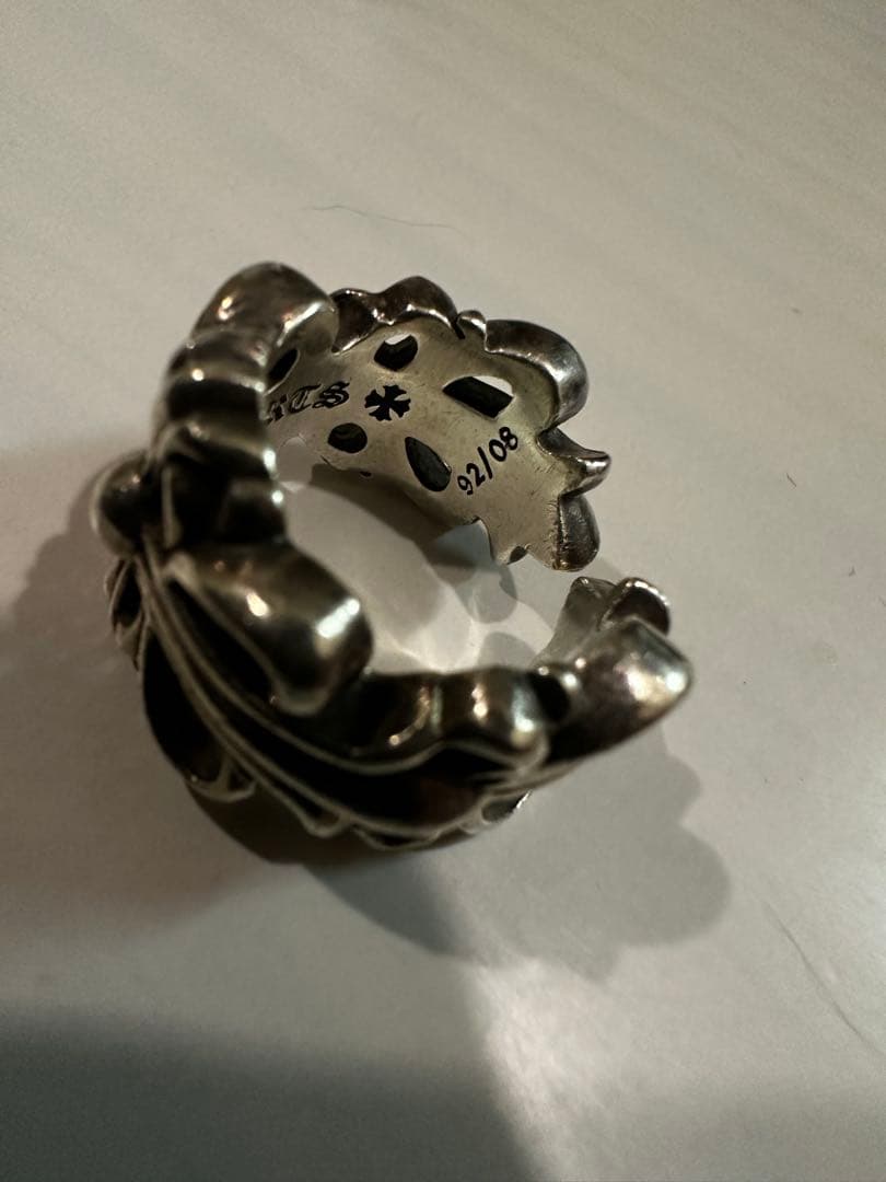 クロムハーツ ダブルフローラルクロスリング