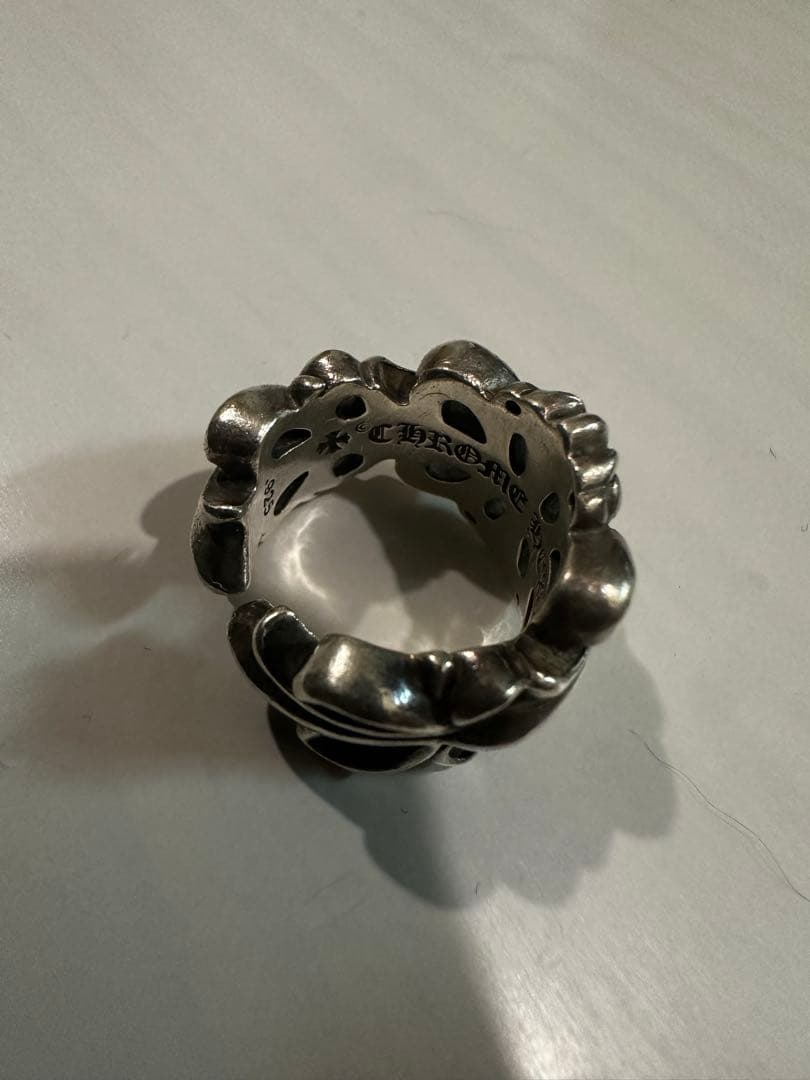 クロムハーツ ダブルフローラルクロスリング