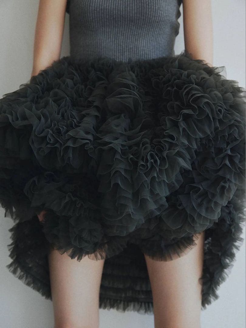 aaa　Bibiy DARLENE SHUSHU SKIRT ダークグレー