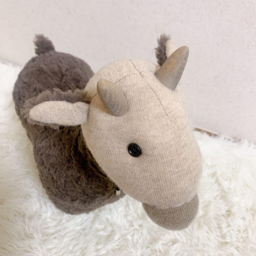 ブルネロクチネリ ヤギ ぬいぐるみ カシミヤ モヘア 希少 超レア オブジェ