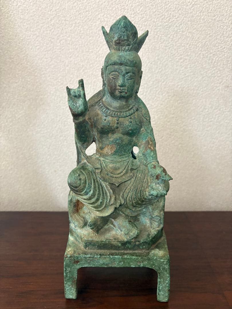 仏像　鍍金仏？青銅？ 1170g 25cm