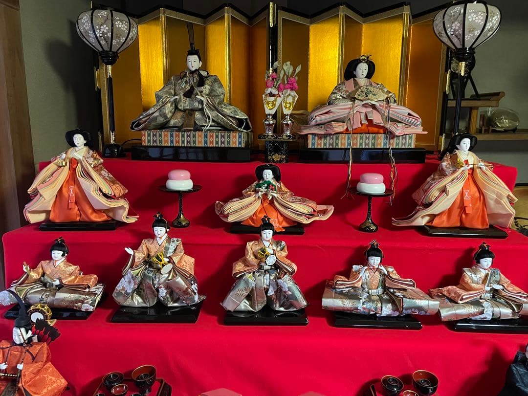 賀茂芳春作 雛人形七段(送料の関係で3つ 全てご購入お願いします) ③/3