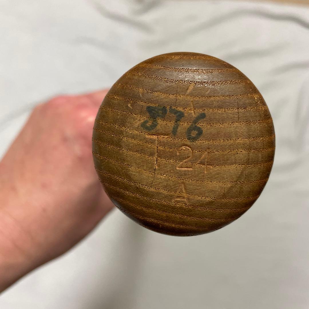 阪神タイガース #24 桧山進次郎 直筆サイン入りバット 実使用 MIZUNO製