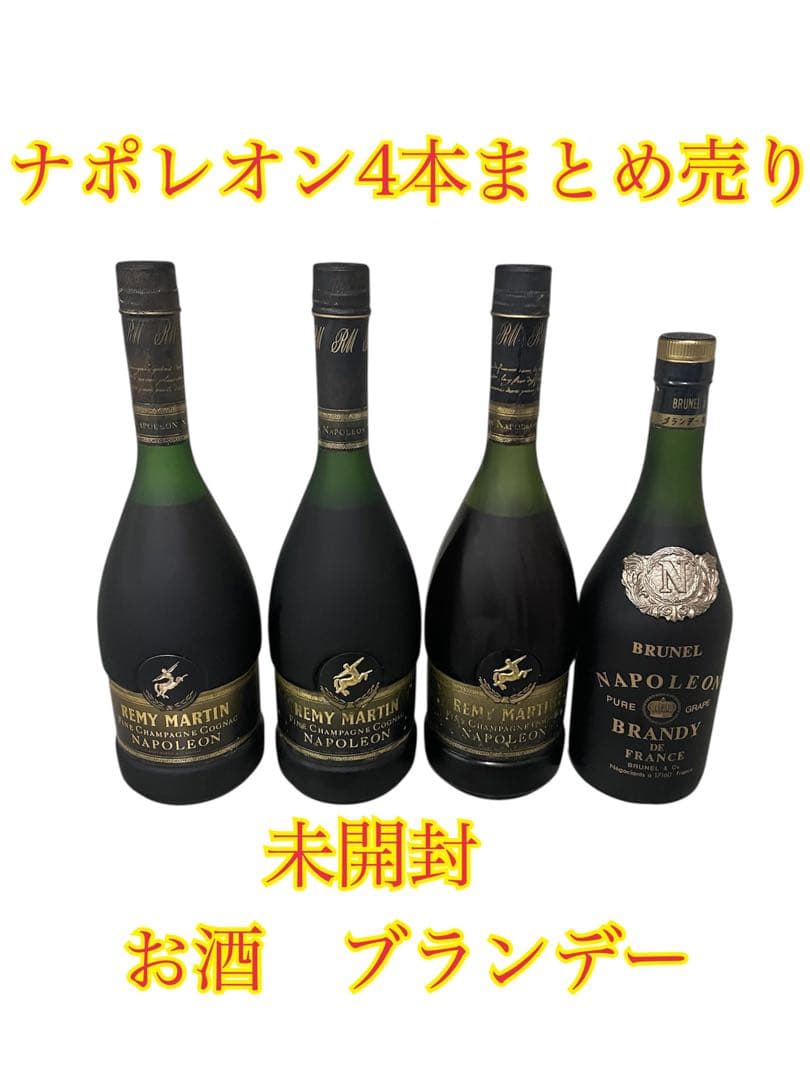 専用❷未開封 REMY MARTIN NAPOLEON ブランデー 4本セット