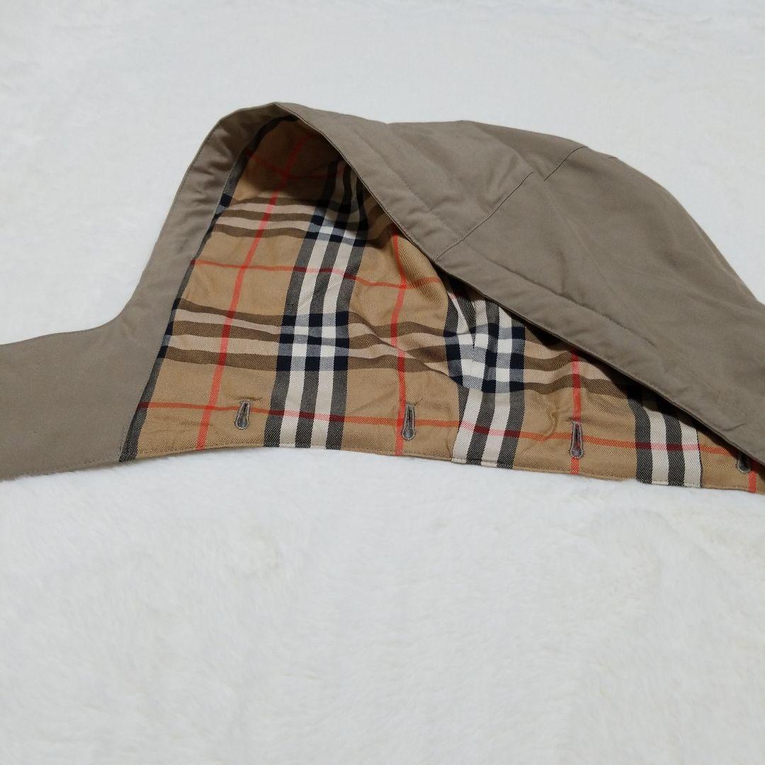 バーバリー　フーデットコート　ダウンライナー　ロングコート　カーキ　LY