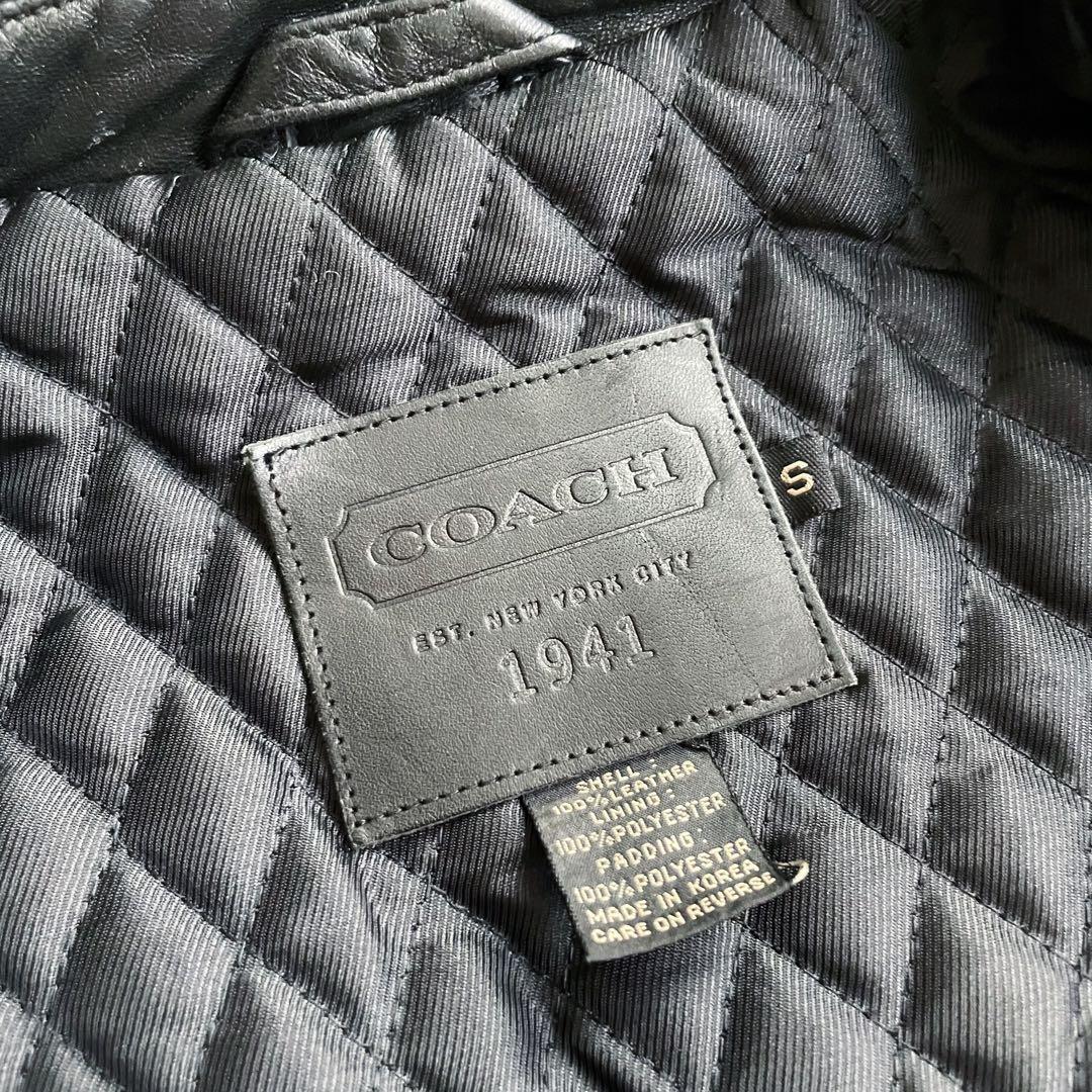 【COACH】ビンテージ ジップアップ レザージャケット