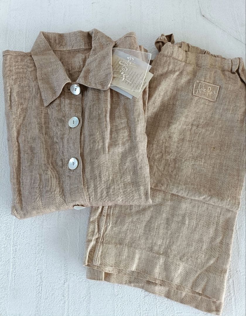 AL　リネンパジャマ上下セットArte pura アルテプラ高級ブランド
