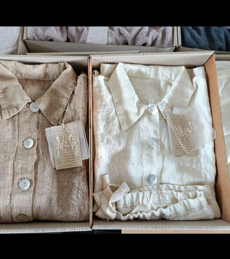 AL　リネンパジャマ上下セットArte pura アルテプラ高級ブランド