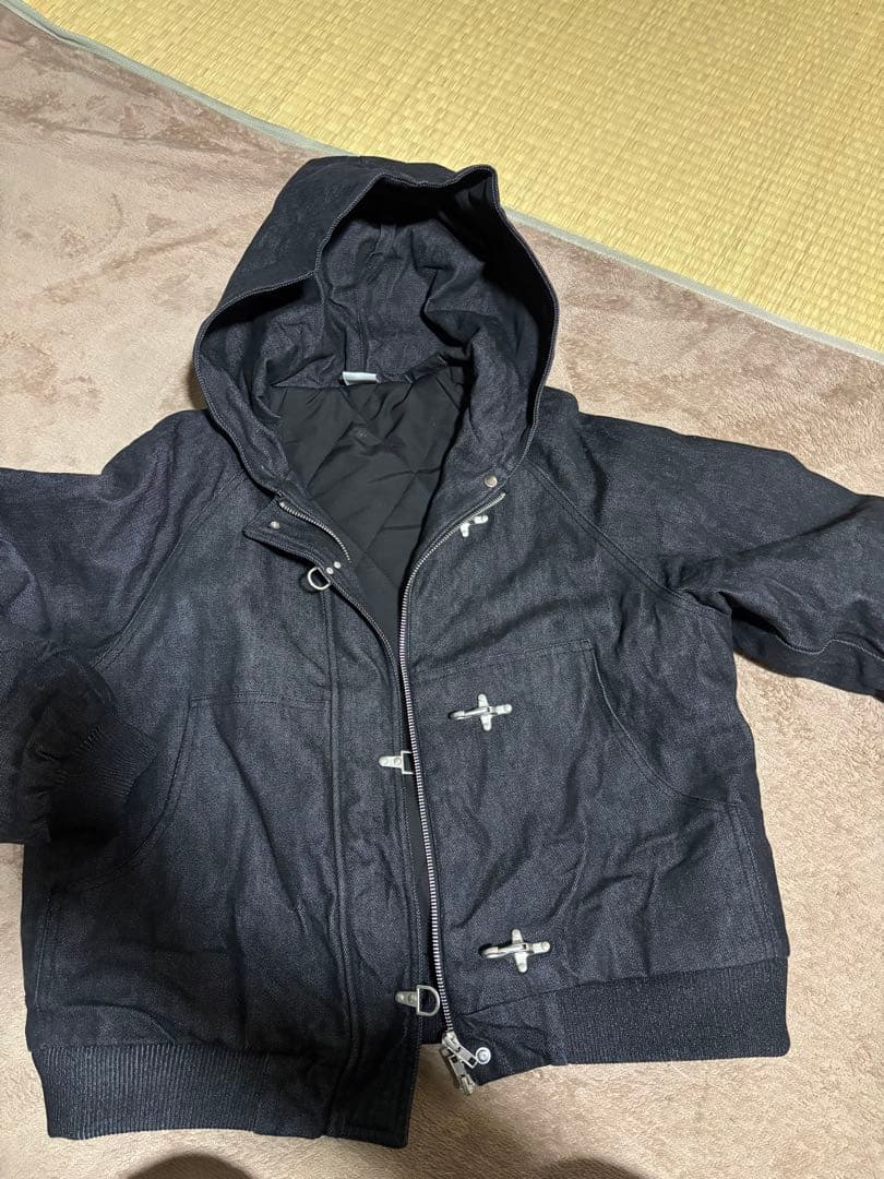 地底人オンライン Sサイズ ブラック トグルフックリジットアクティブジャケット