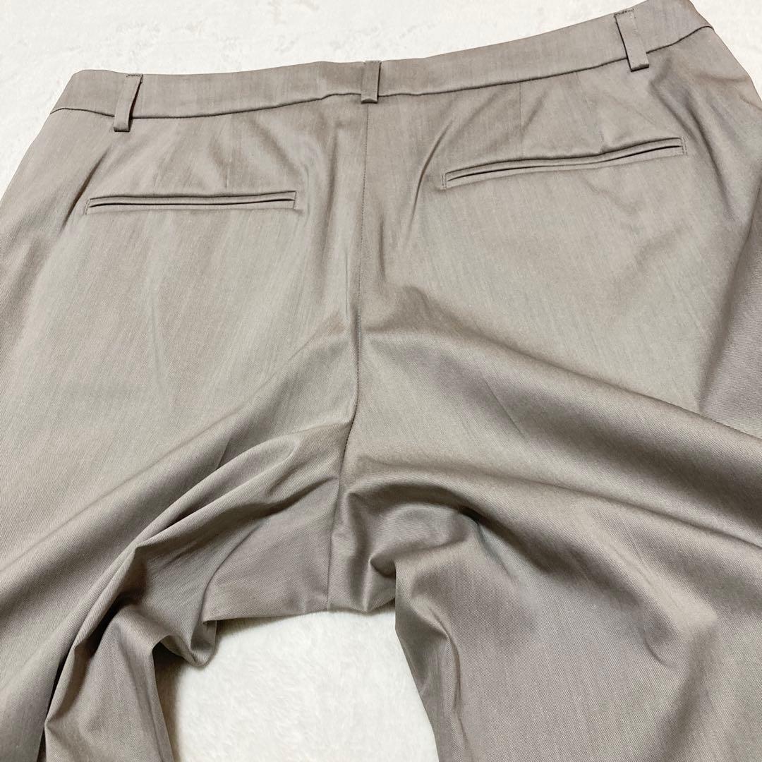 23区　大きいサイズ　ストレッチパンツスーツ　セットアップ　ライトブラウン　46