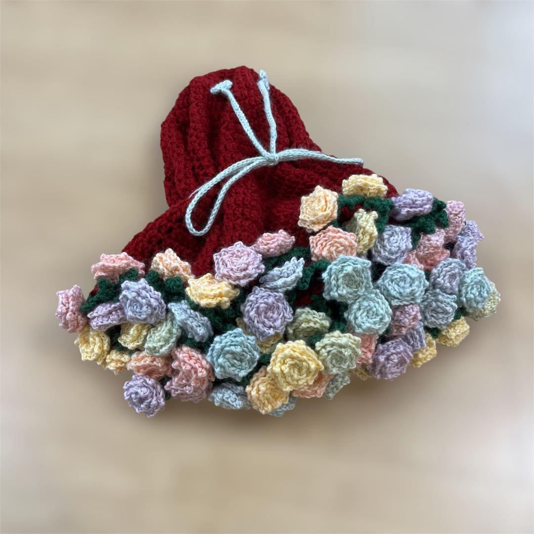 花束ブランケット　レインボーローズ