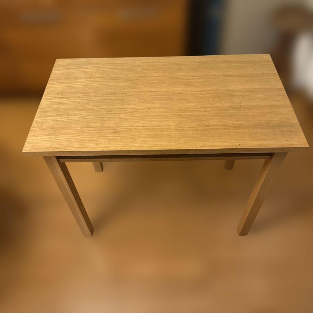 中古！無印良品 オーク材 デスク 学習机　オープン棚　廃盤品