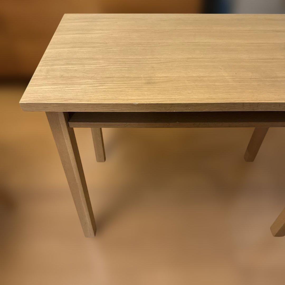 中古！無印良品 オーク材 デスク 学習机　オープン棚　廃盤品