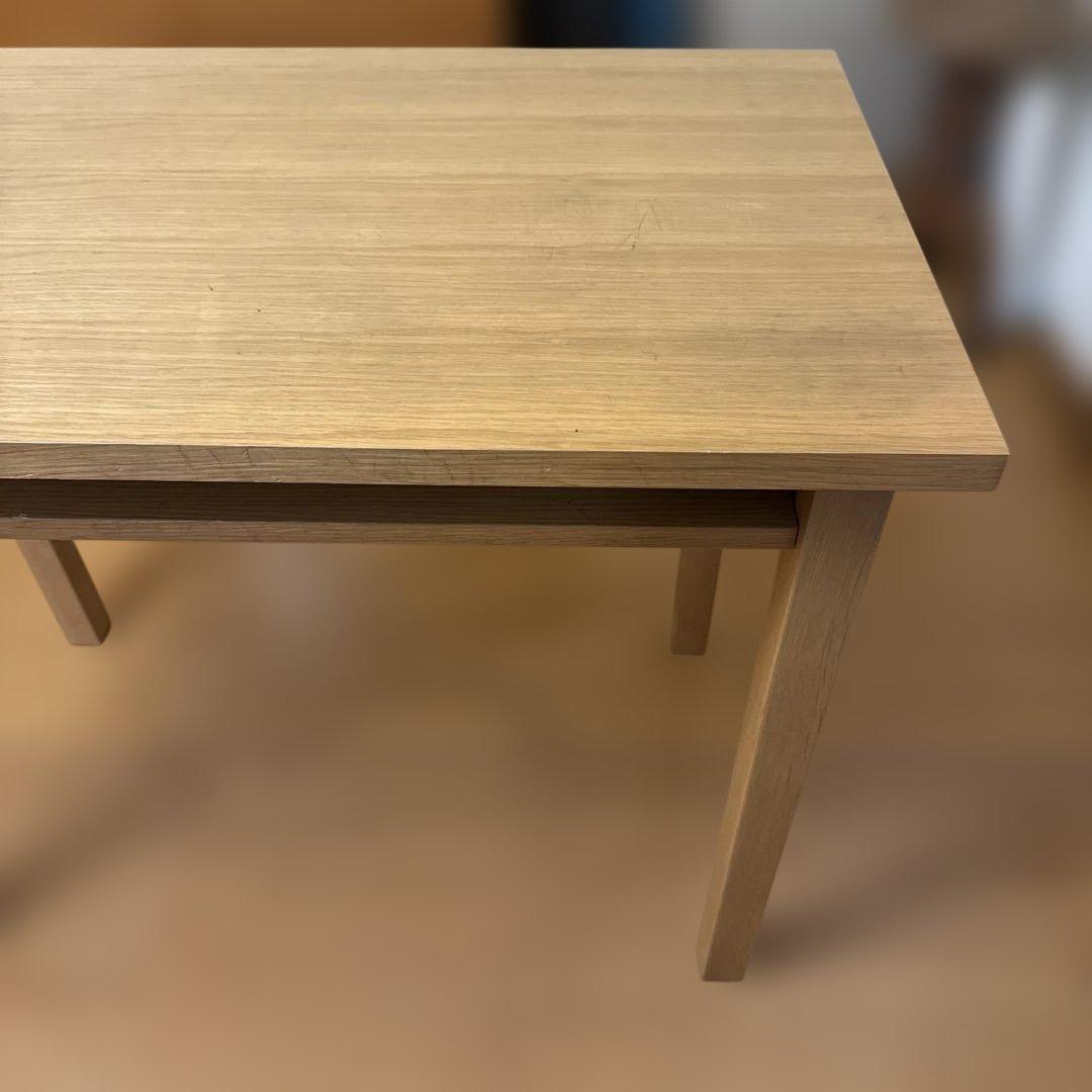 中古！無印良品 オーク材 デスク 学習机　オープン棚　廃盤品