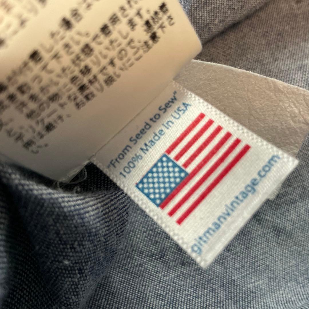 米国製MデニムシャツGitman Bros.Vintageギットマン