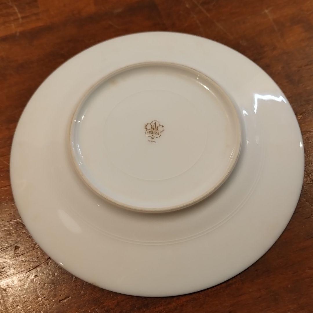 大倉陶園　瑠璃　エンボス 皿　プレート　約16.8cm 6枚