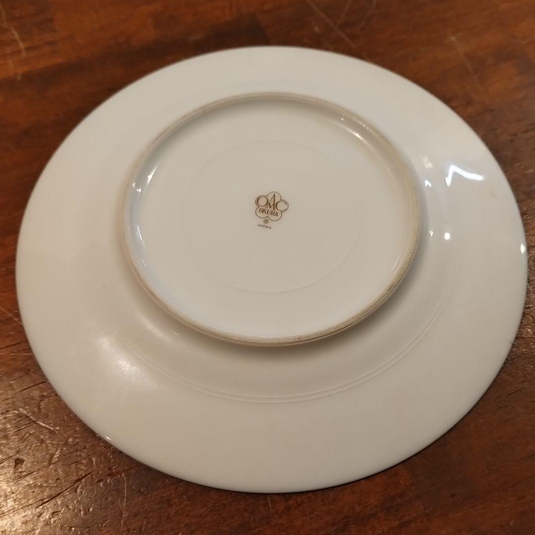 大倉陶園　瑠璃　エンボス 皿　プレート　約16.8cm 6枚