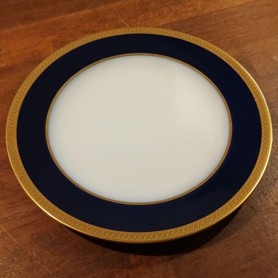 大倉陶園　瑠璃　エンボス 皿　プレート　約16.8cm 6枚