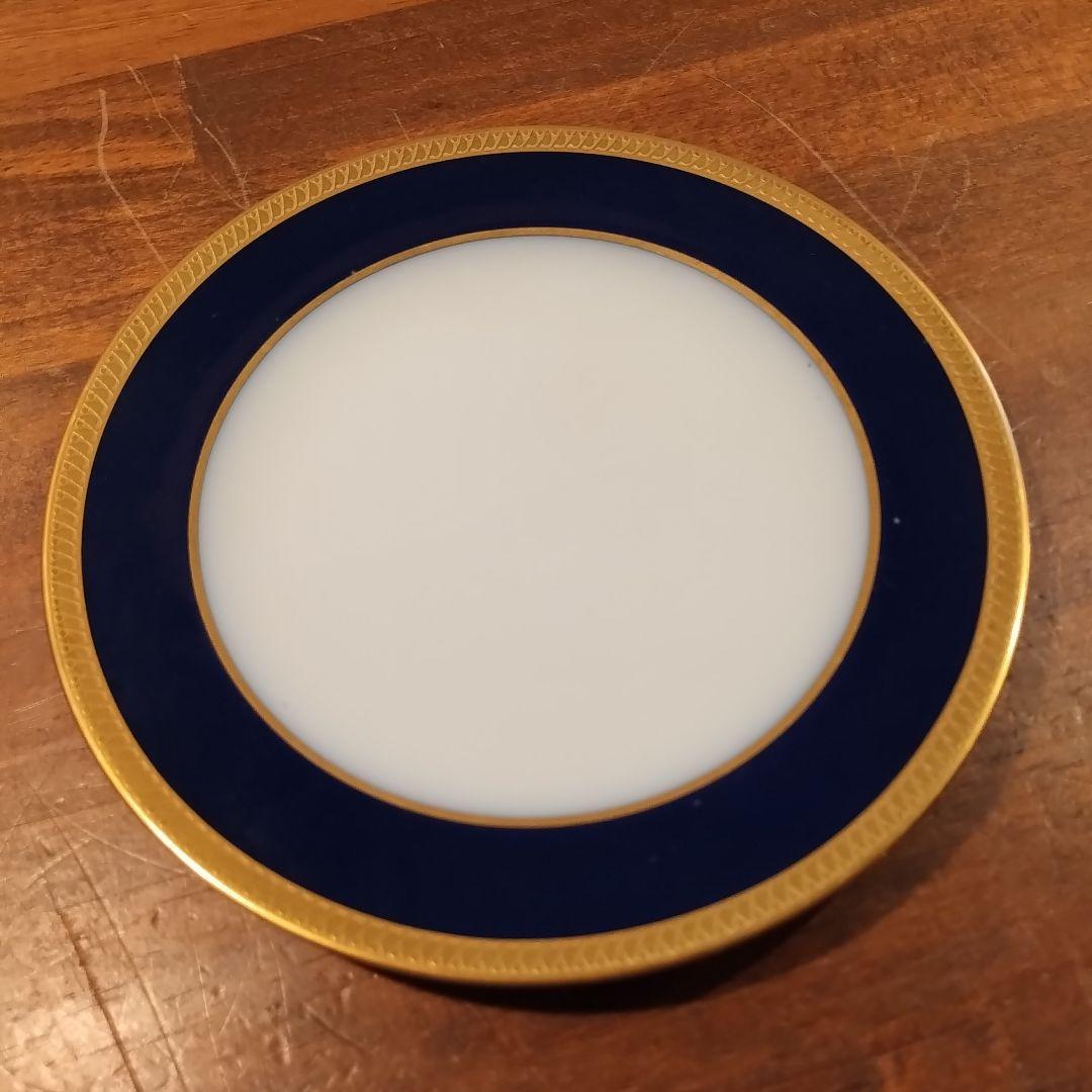 大倉陶園　瑠璃　エンボス 皿　プレート　約16.8cm 6枚