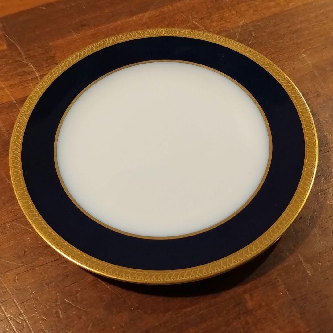 大倉陶園　瑠璃　エンボス 皿　プレート　約16.8cm 6枚