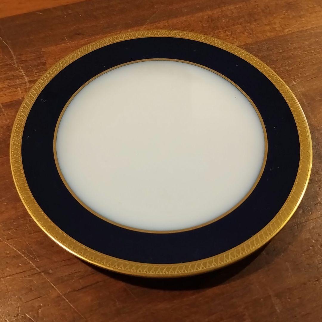 大倉陶園　瑠璃　エンボス 皿　プレート　約16.8cm 6枚