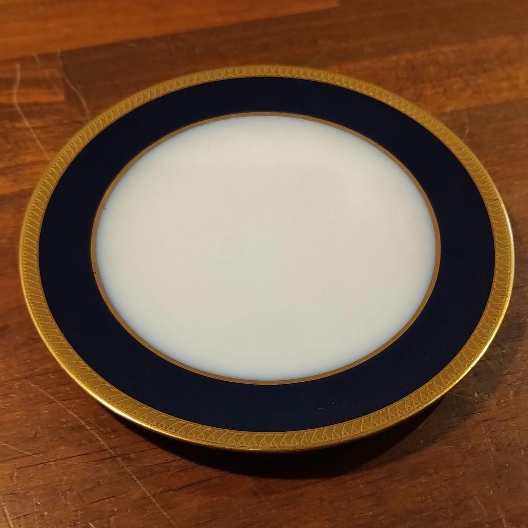 大倉陶園　瑠璃　エンボス 皿　プレート　約16.8cm 6枚