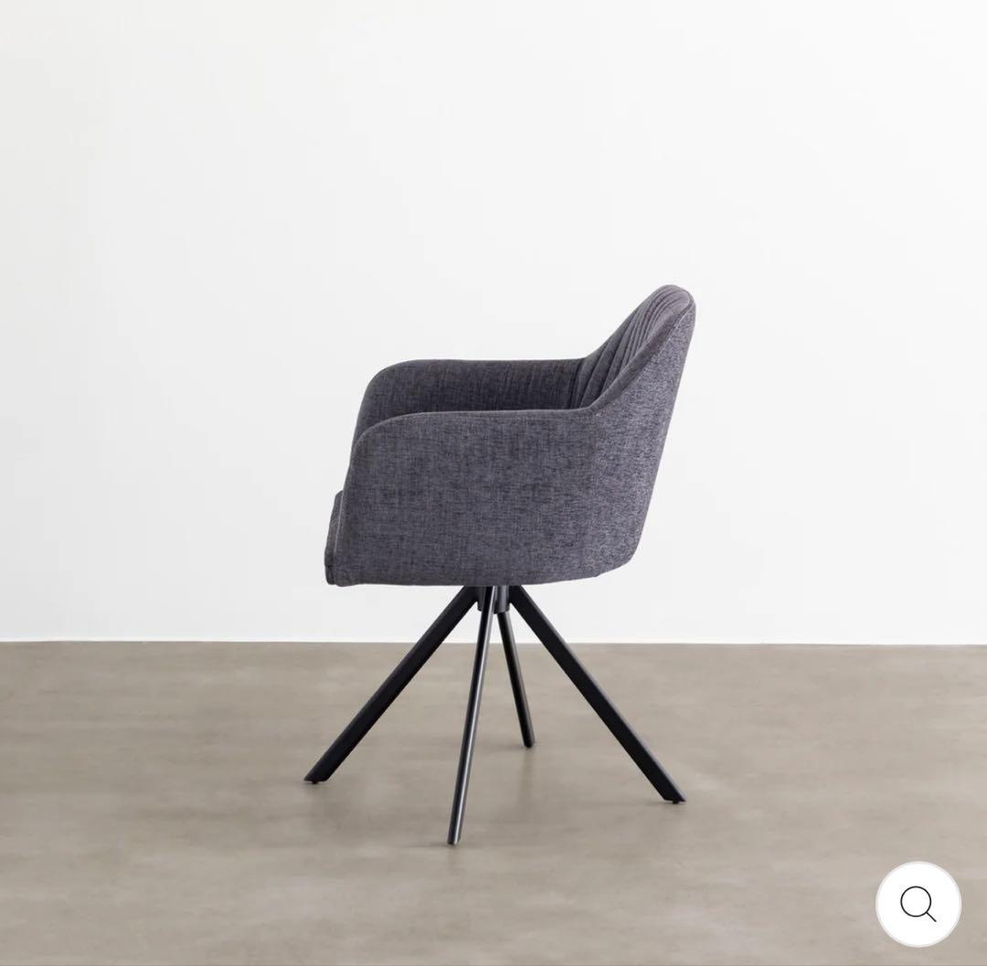 KANADEMONO Fabric Armchair グレー