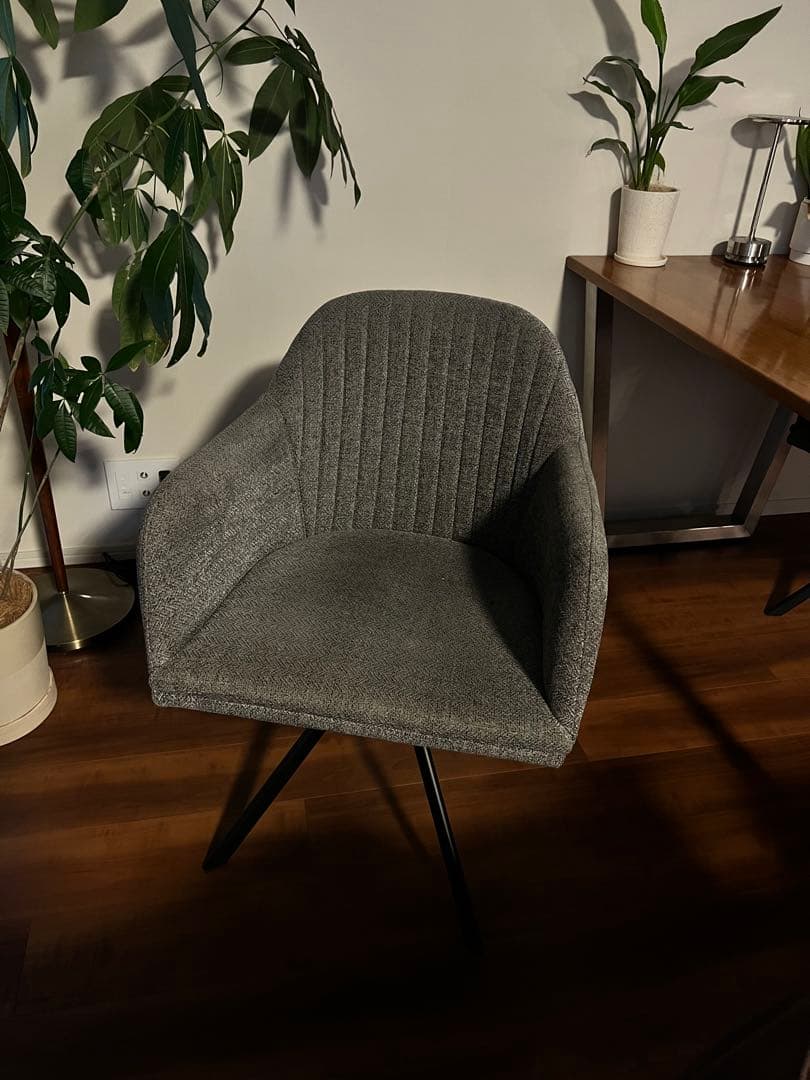 KANADEMONO Fabric Armchair グレー