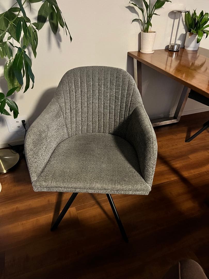 KANADEMONO Fabric Armchair グレー