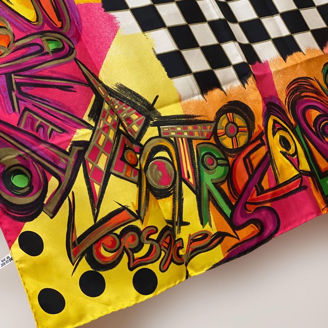 ATELIER VERSACE 大判シルクスカーフ マルチカラー ヴェルサーチ