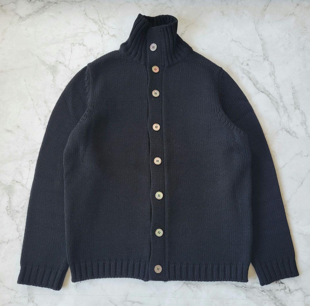 ZANONE ザノーネ スタンドカラー ウール カーディガン ニット 48