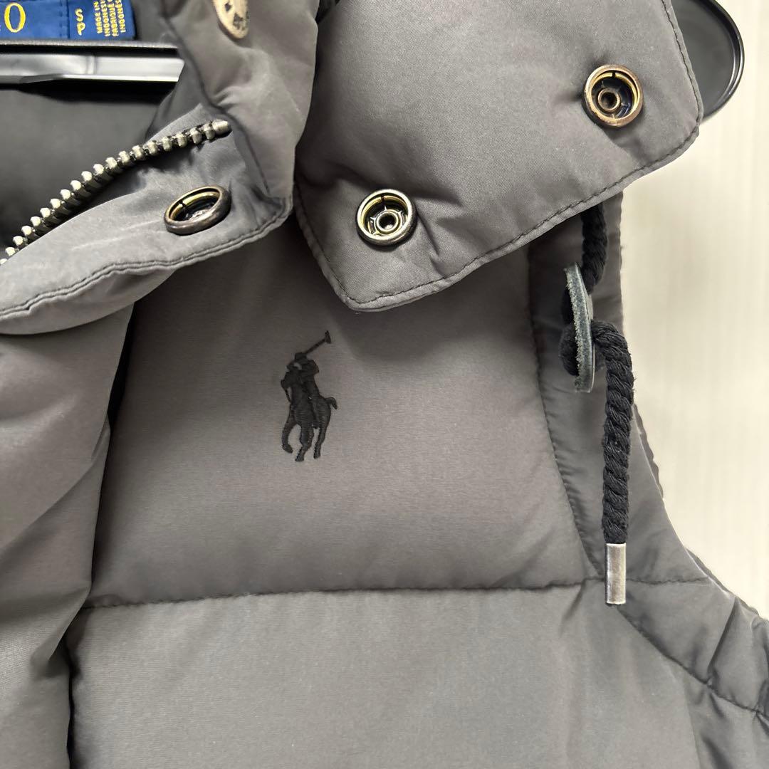美品Polo Ralph Lauren フード付ダウンベストSポロラルフローレン