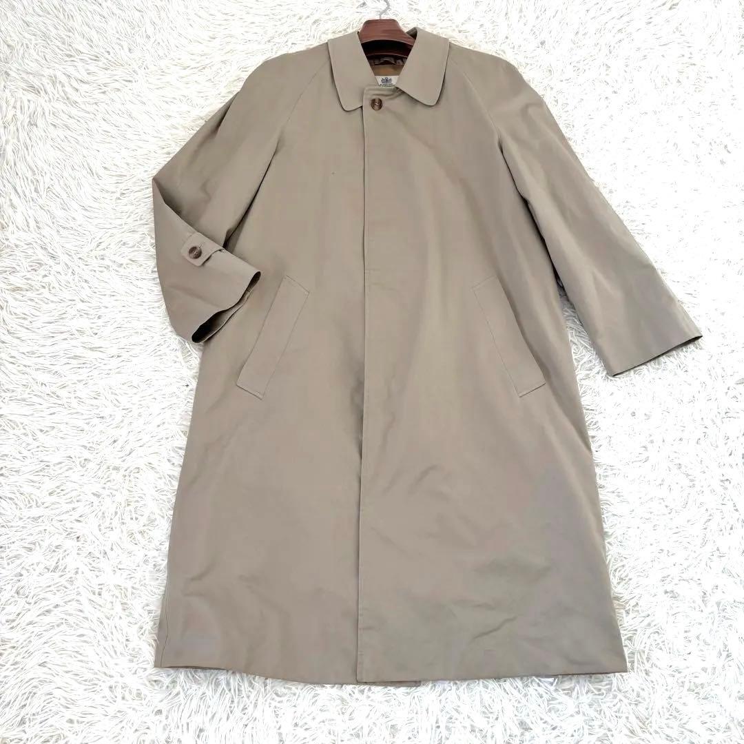 美品　アクアスキュータム　ライナー付きステンカラーコート　イングランド製