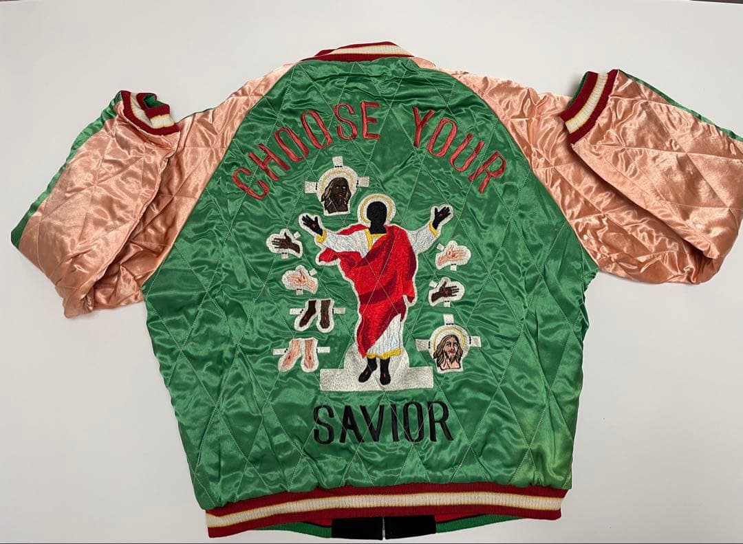 セントマイケル×デニム ティアーズ リバーシブルスカジャン　S