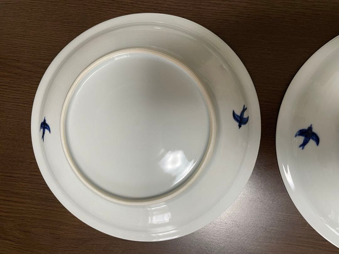【日下華子】九谷焼 つばめ７寸皿
