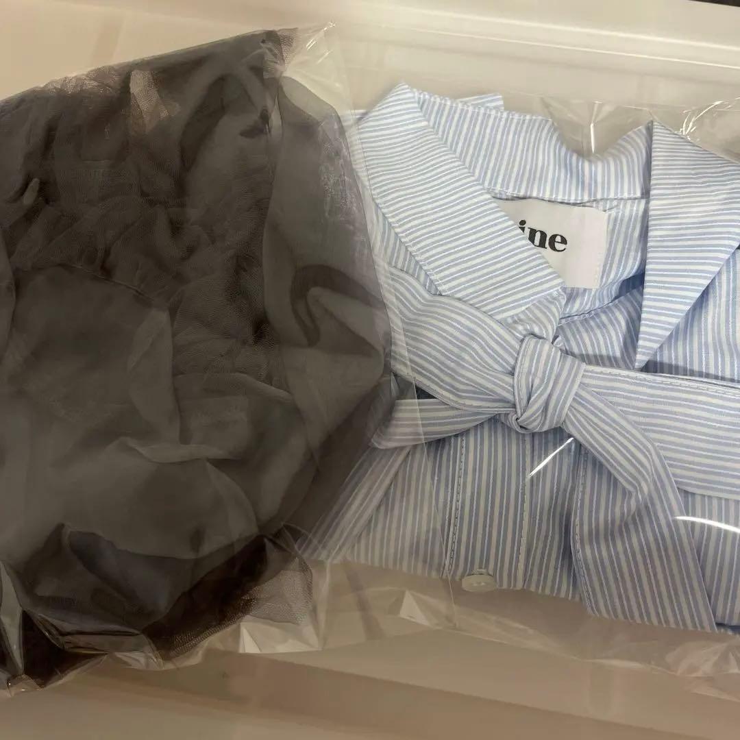 epine ブラウス　オーガンジーフリルビスチェ