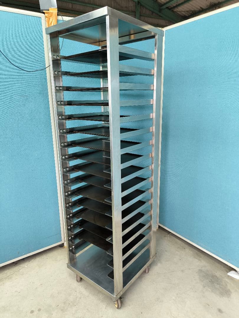 タニコー　シングルラック　ラックカート16枚差　TX-BR-460　天板15枚付