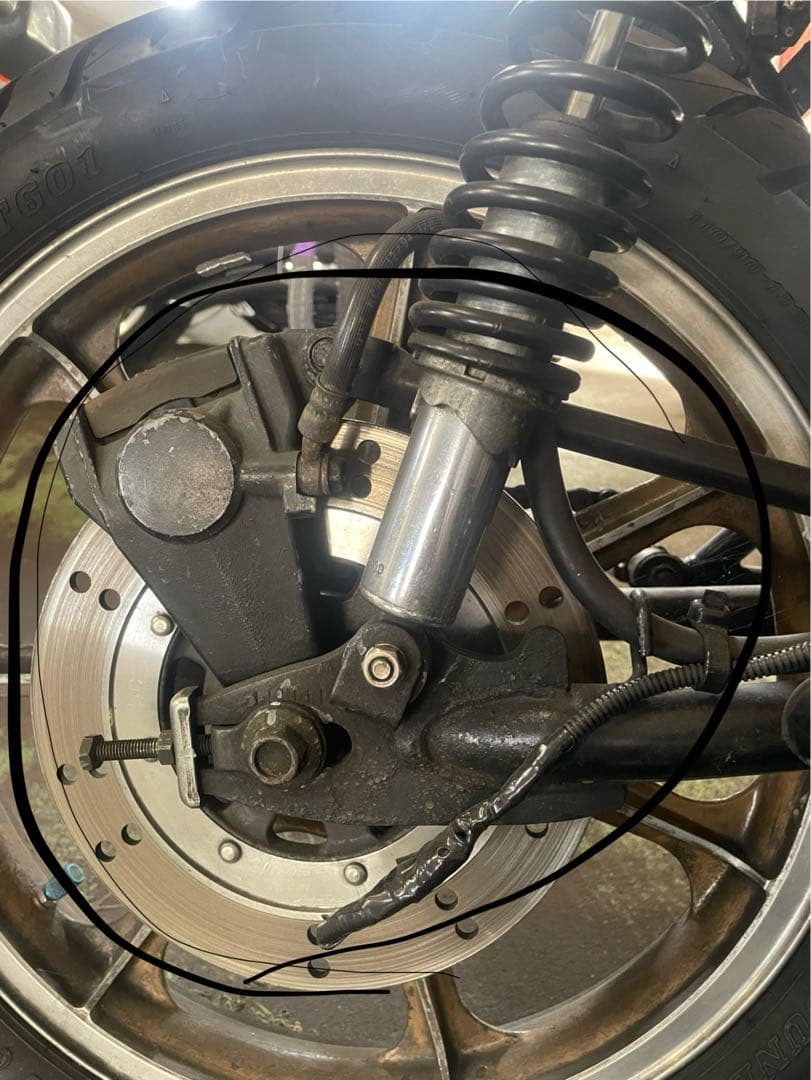 ポコ　リアブレーキキャリパー、ディスク、マスター、ペダル