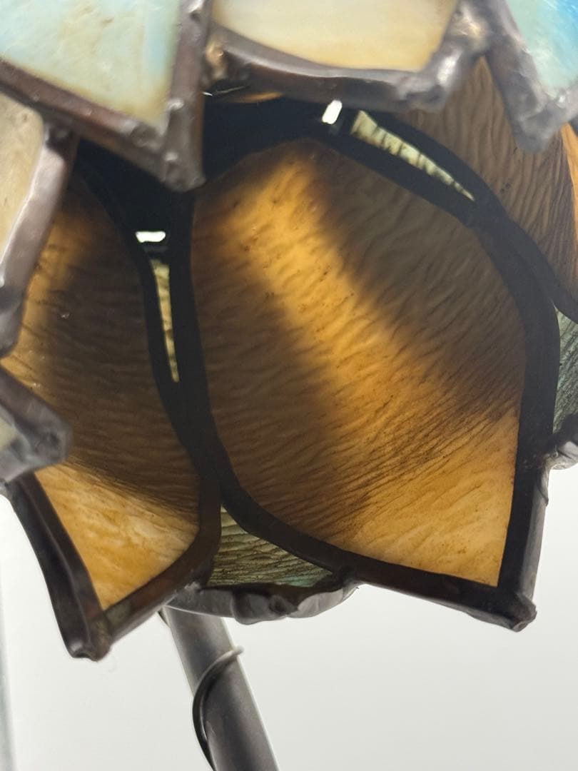 ステンドガラス　ルームスタンド　花蕾　インテリア　送料込み251022