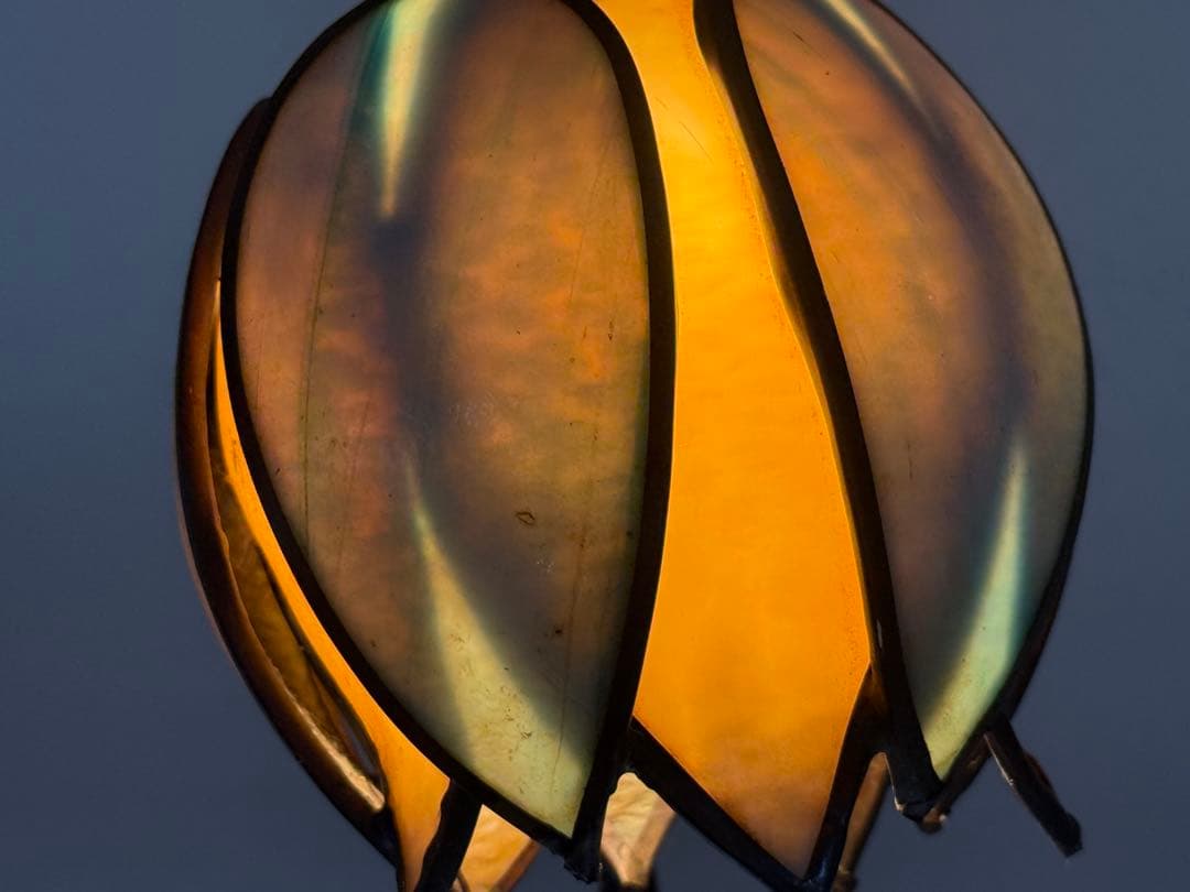 ステンドガラス　ルームスタンド　花蕾　インテリア　送料込み251022