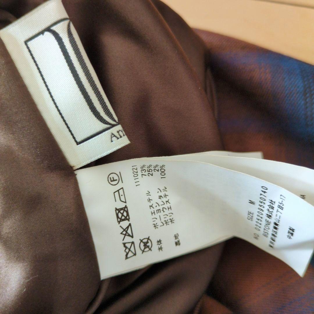 アメリ ヴィンテージ UND DRAPE CHECK SKIRT