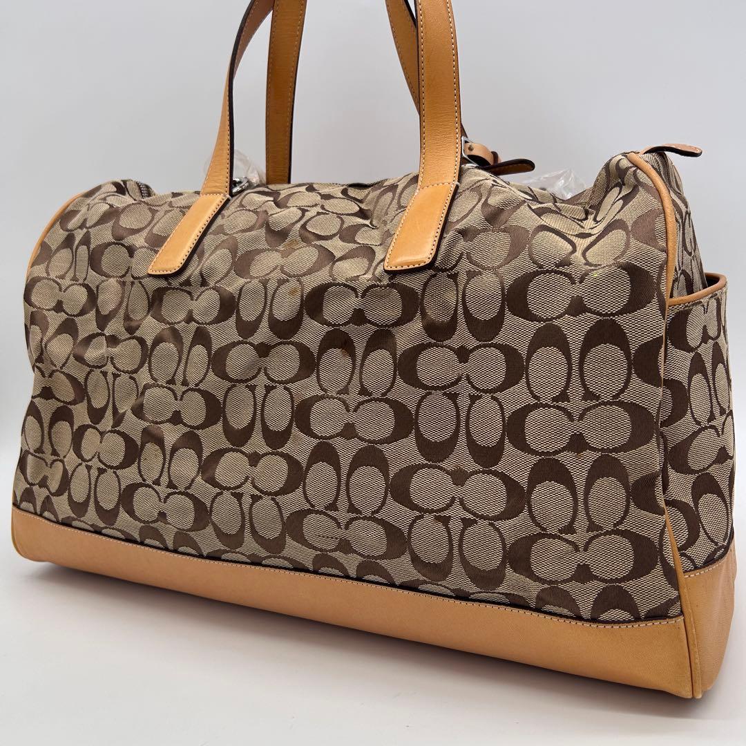 A500 COACHボストンバッグ 2way ショルダー付き 南京錠 4523