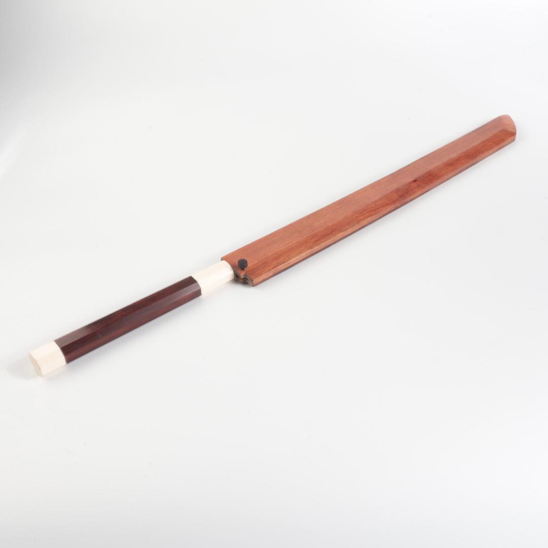 梵静刃物マグロ包丁刃渡700mm鏡面仕上げ 刺身包丁反りスネークウッド柄 鞘付き