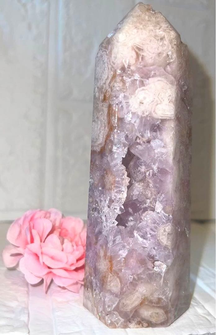 ⑫ピンクアメジスト♥️フラワーアゲート♥️タワー♥️桜瑪瑙♥️チェリーブロッサム♥️花瑪瑙