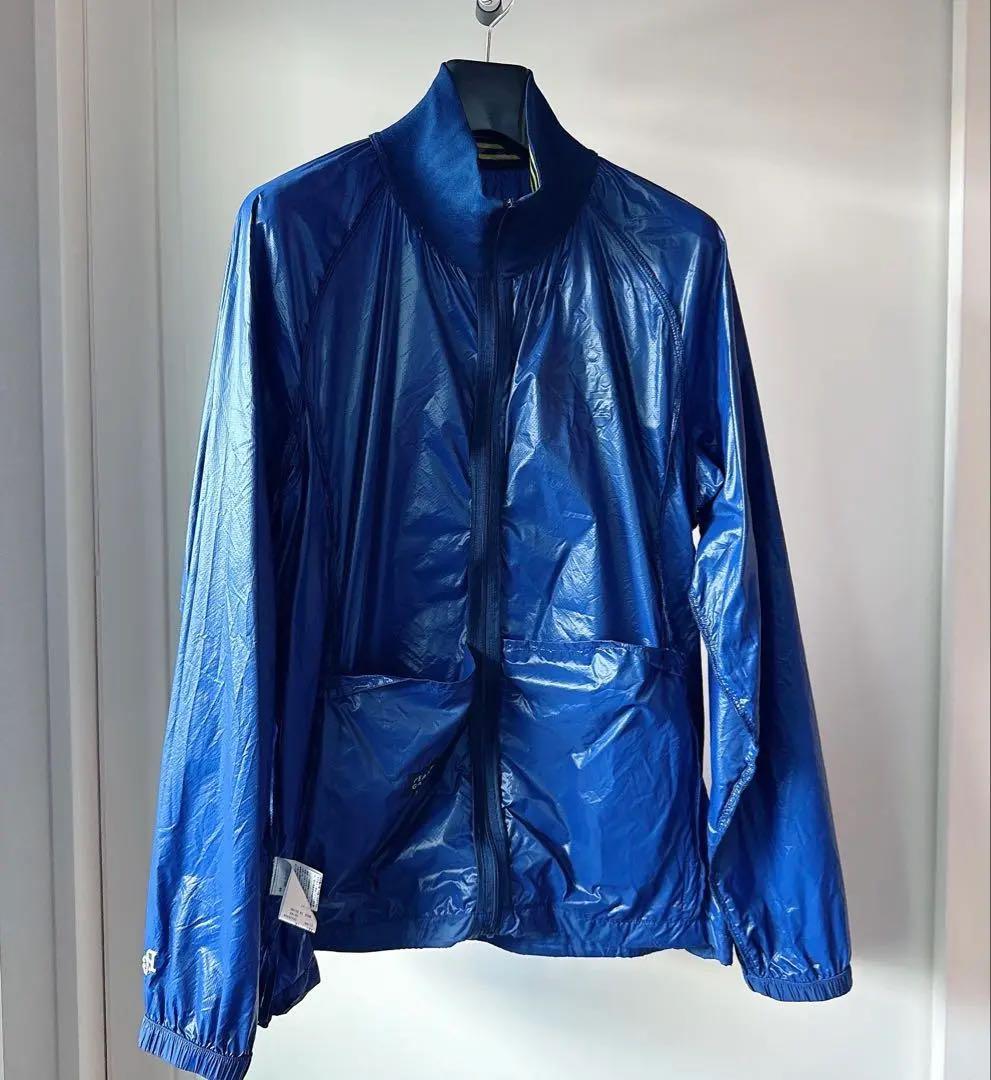 美品 ★ パーリーゲイツ ツインスニード 保温/防寒 メンズ ブルゾン 黄 紺