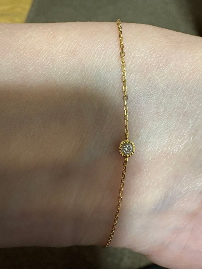 agete ダイヤモンド　18k ブレスレット